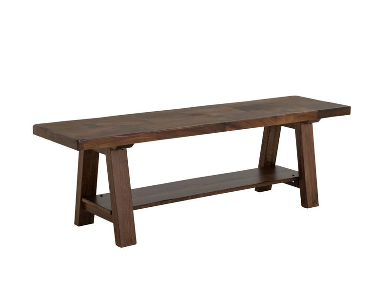 Parota Bench - parota and mango with lower shelf