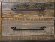 Loft Brown TV Stand styled