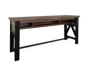 Loft Brown Sofa Bar Table angle