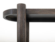 Balam Black Bookcase leg detail