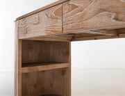 Balam White Desk drawer detail