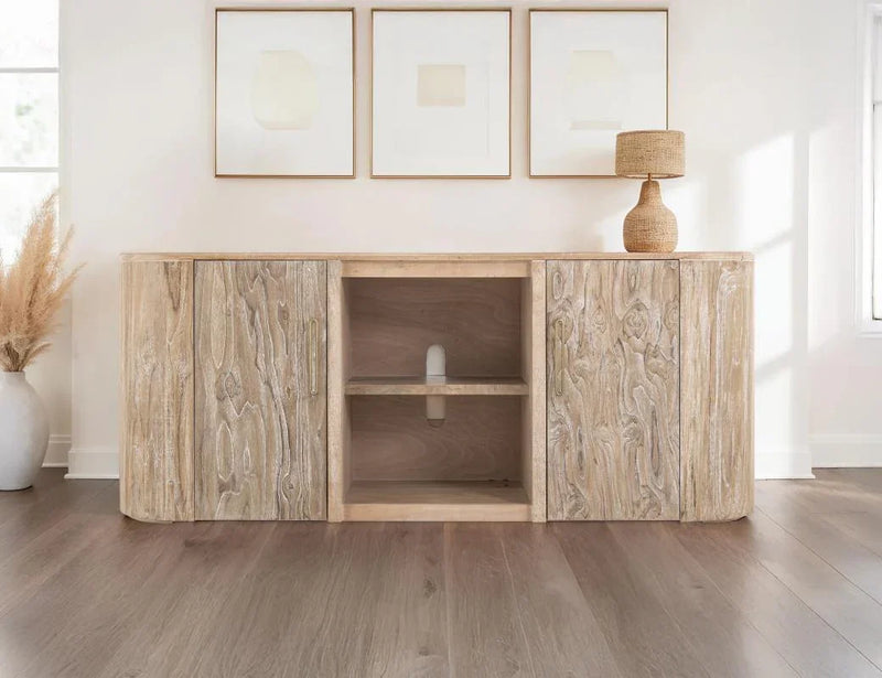 Balam White Collection 2-Door Media Console