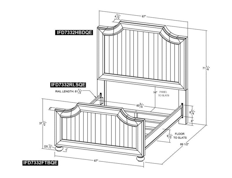 Aruba Bed in bedroom setting