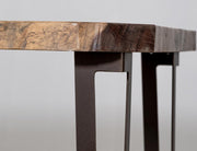 Natural Parota Live-Edge Dining Table - base detail
