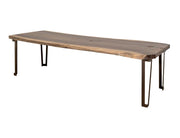 Natural Parota Live-Edge Dining Table - angled view
