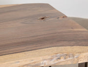 Natural Parota Live-Edge Dining Table - live edge grain detail