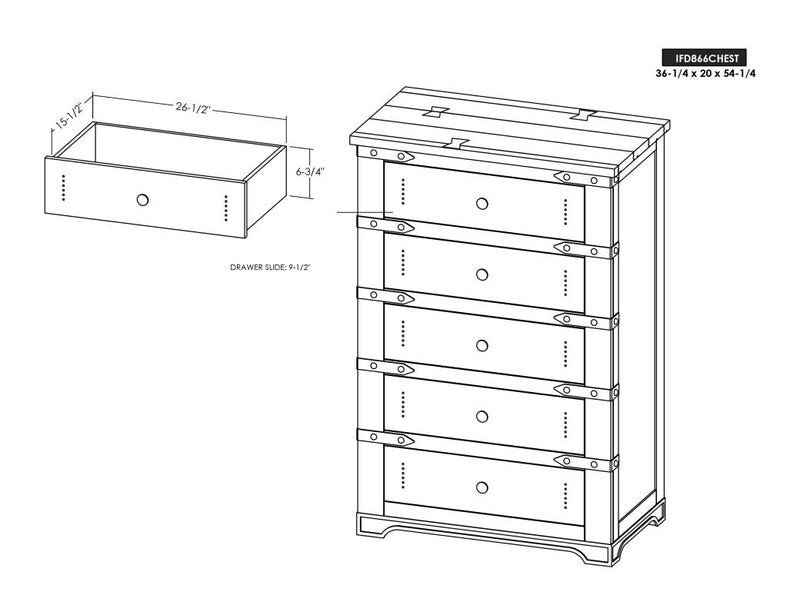Parota Chest styled