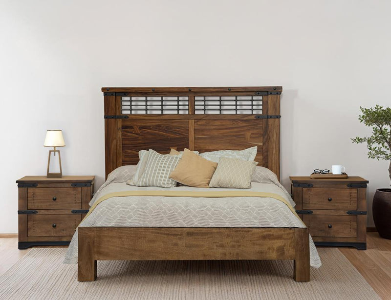 Parota Nightstand bedside scene