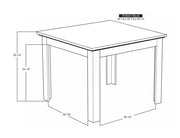 Loft Brown 42 Table room scene