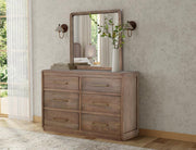 Mezquite Panel Mirror with dresser styled