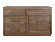 Mezquite 6 Drawer Panel Dresser angle