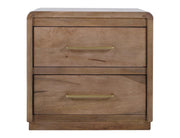 Mezquite 2 Drawer Panel Nightstand angle