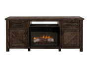 Dutton Fireplace TV Console - Barewood