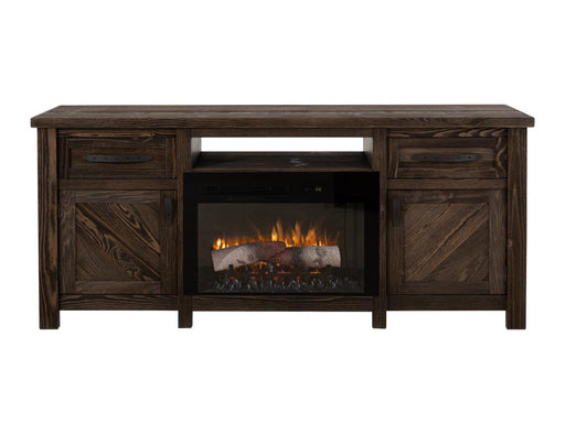 Dutton Fireplace TV Console - Barewood
