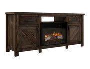 Dutton Fireplace TV Console - Barewood