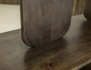 Dark Mezquite Bookcase styled