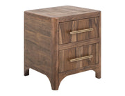 Praga 2 Drawer Nightstand - Barewood