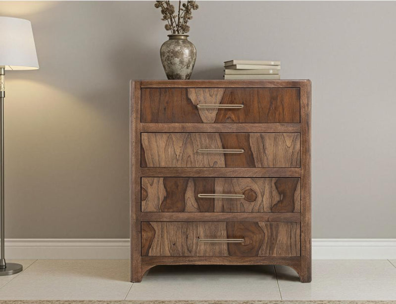 Praga 4 Drawer Chest - Barewood