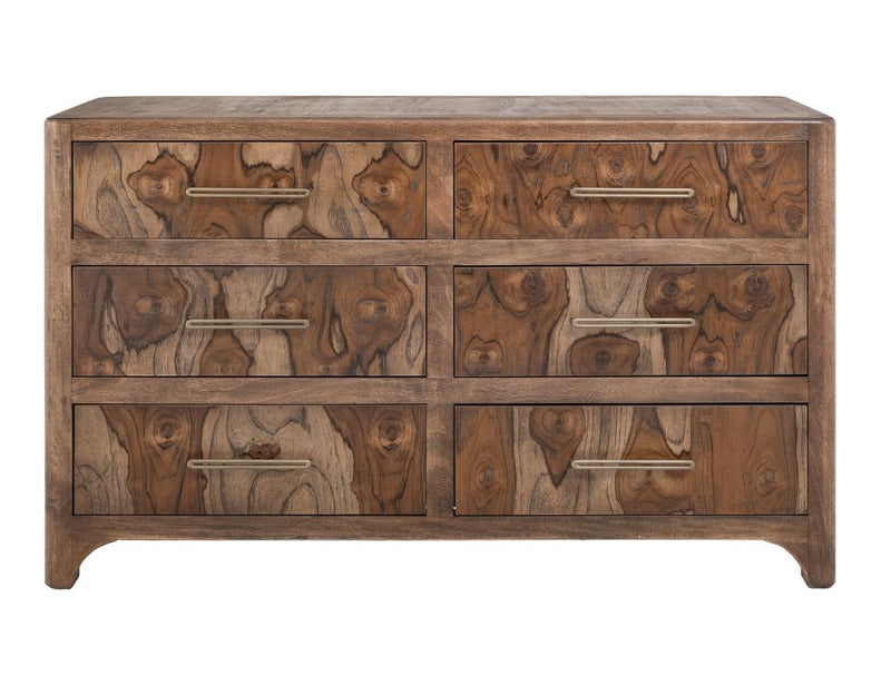 Praga 6 Drawer Dresser - Barewood