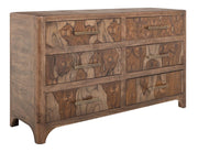 Praga 6 Drawer Dresser - Barewood