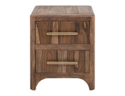 Praga 2 Drawer Nightstand - Barewood