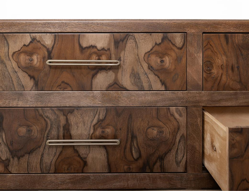 Praga 6 Drawer Dresser - Barewood