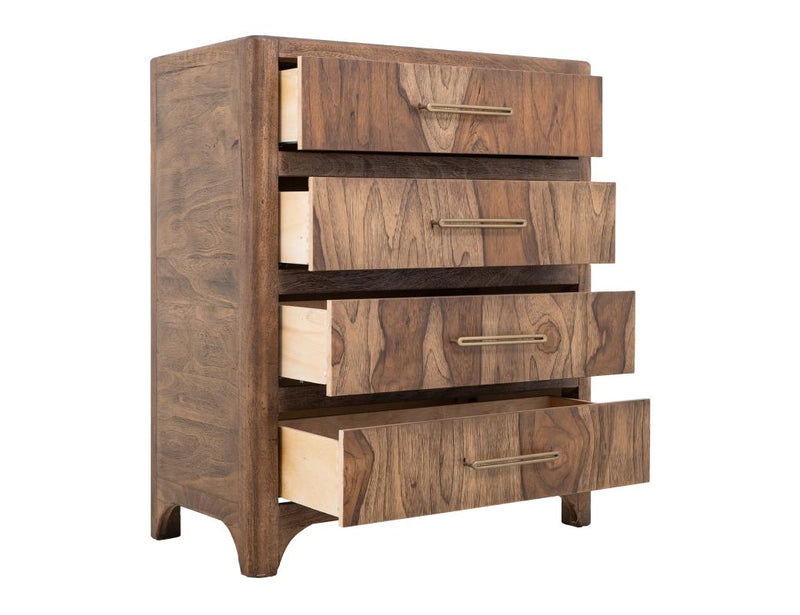 Praga 4 Drawer Chest - Barewood