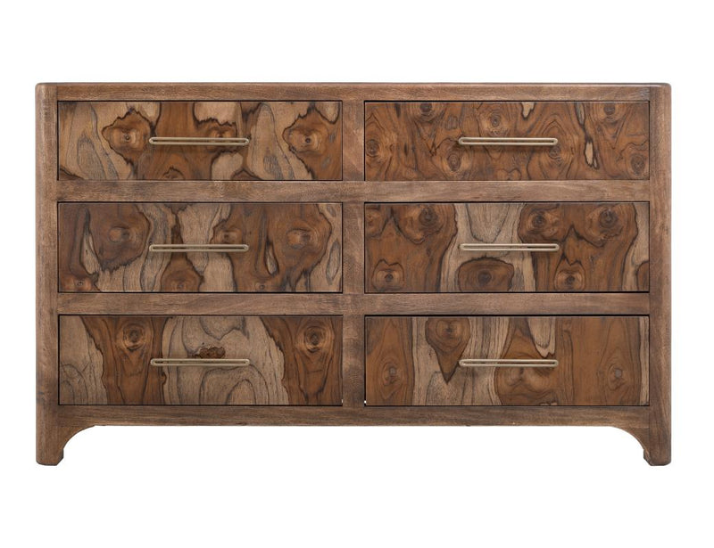 Praga 6 Drawer Dresser - Barewood