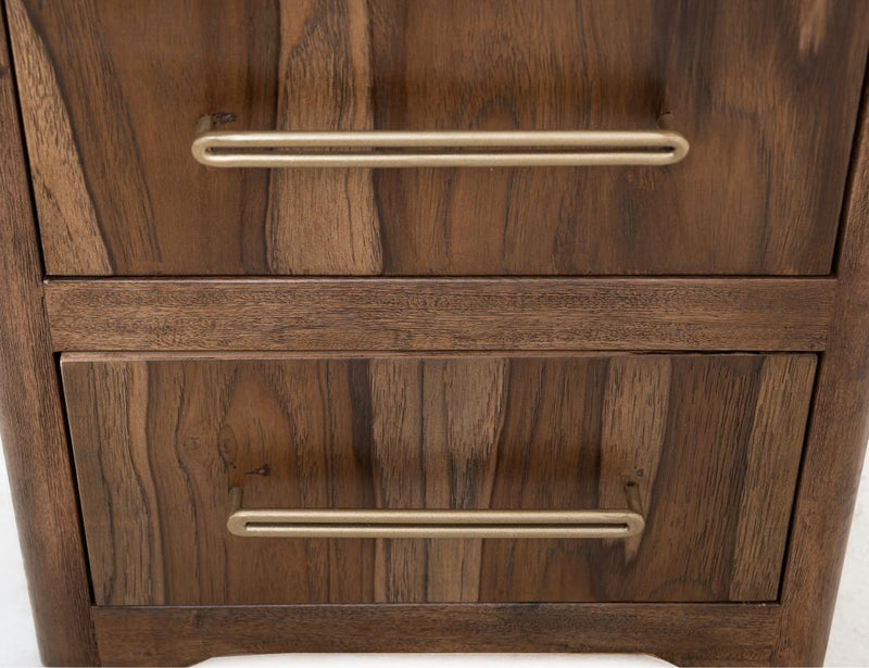 Praga 2 Drawer Nightstand - Barewood