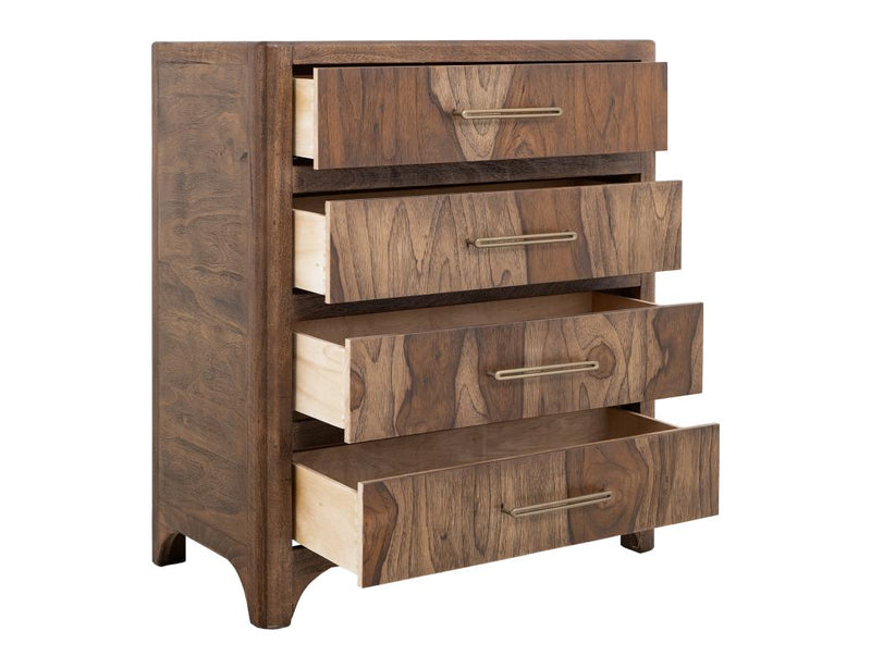 Praga 4 Drawer Chest - Barewood