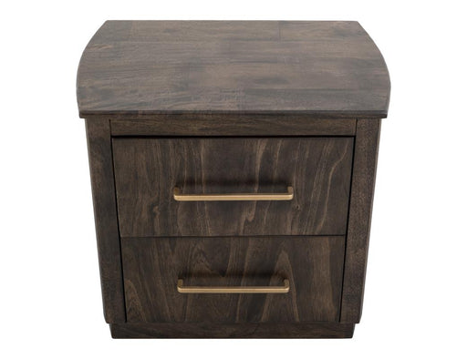 Dark Mezquite 2 Drawer Nightstand angle