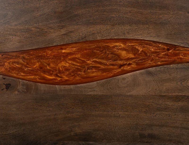 Raramuri Bed headboard epoxy detail