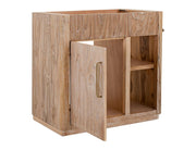 Balam White bathroom vanity door open