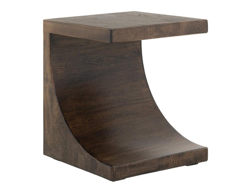 Dark Mezquite Chairside Table angle