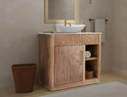 Balam White vanity bathroom scene
