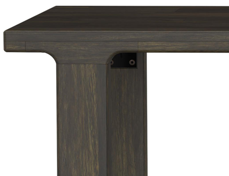 Dark Mezquite Dining Table detail