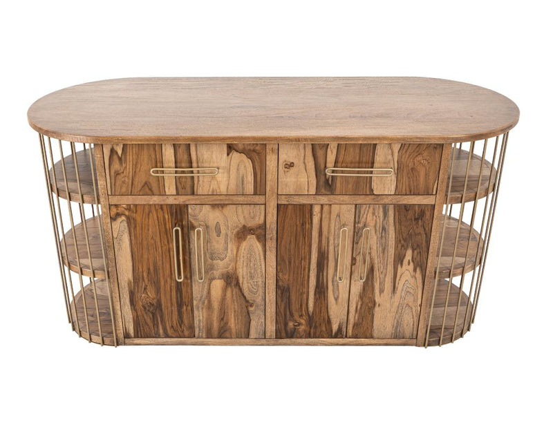 Balam Brown kitchen island