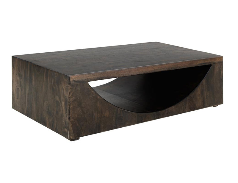 Dark Mezquite Cocktail Table angle