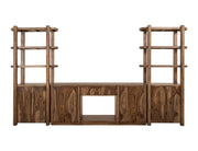 Balam Brown wall unit with two piers