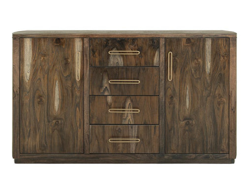 Balam Black Buffet, four-drawer two-door, solid mango