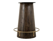 Balam Black bistro table front view