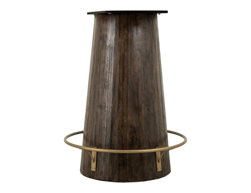 Balam Black bistro table front view