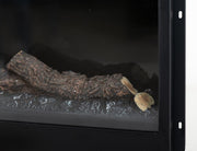 Electric fireplace insert - log detail