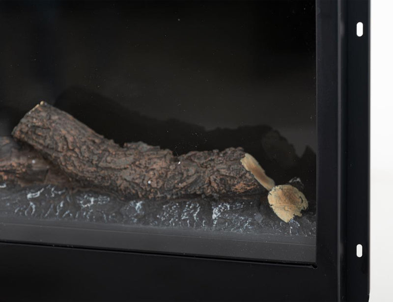 Electric fireplace insert - log detail