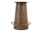 Balam Brown bistro table angled view