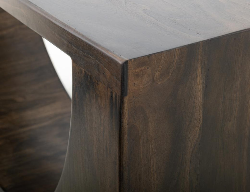 Dark Mezquite Sofa Table detail