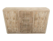 Balam White Buffet, four-drawer two-door, solid mango