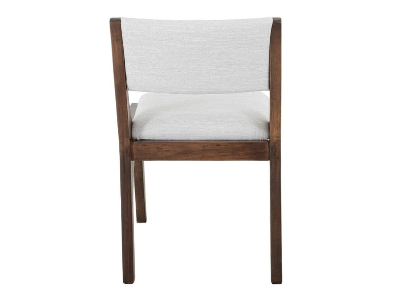 Zaphiro Ivory Upholstered Chair - Barewood
