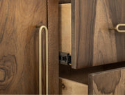 Balam Brown Buffet wood grain detail