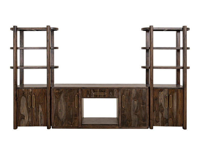 Balam Black wall unit with two piers